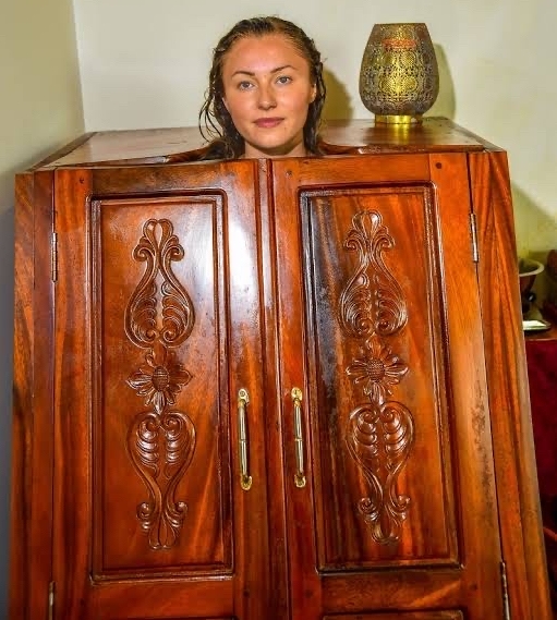 Woman in a Steam Bath